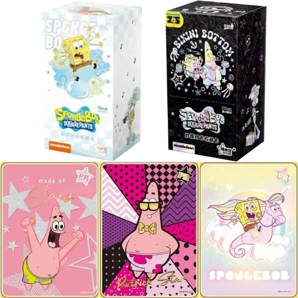 

KAYOU Genuine SpongeBob SquarePants Card Fun Time Special Package Adventures in Starry Years Collection Card Toys Gifts