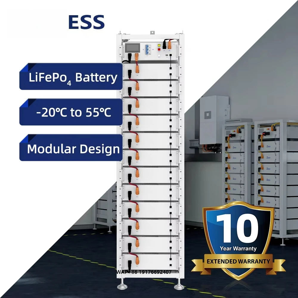 

Deye BOS-GM5.1 High Voltage ESS LiFePO4 Battery Pack 20kwh 30kwh 50kwh 100kwh Deye Lithium Ion Battery