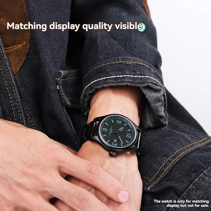 20 مللي متر 22 مللي متر سلسلة ساعات من الفولاذ المقاوم للصدأ لسلسلة TIMEX T49905 T49963 TW2V62400 سوار معصمه حزام معدني أسود فضي