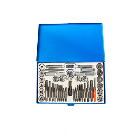 40-delars gängtapp och gänggängsats i tum 4-40 1/2-20, används för manuell invändig och utvändig gängtappning och reparationsverktygskombinationer 10 best sales gängtapp och gängskär för trä - №3