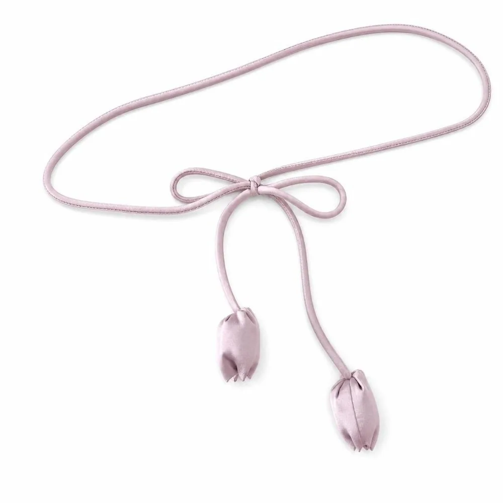 Unique Cloth Tulip String Waist Belt Soft Fabric Tie Up Dress Belt Handmade High-End Waist Chain Female Wear
