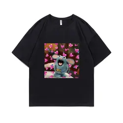 Tutter Cute Mouse Love Love Love Graphic T Shirts Men Women Casual Oversized T-shirt Men's Kawaii Cartoon Short Sleeve Tshirt