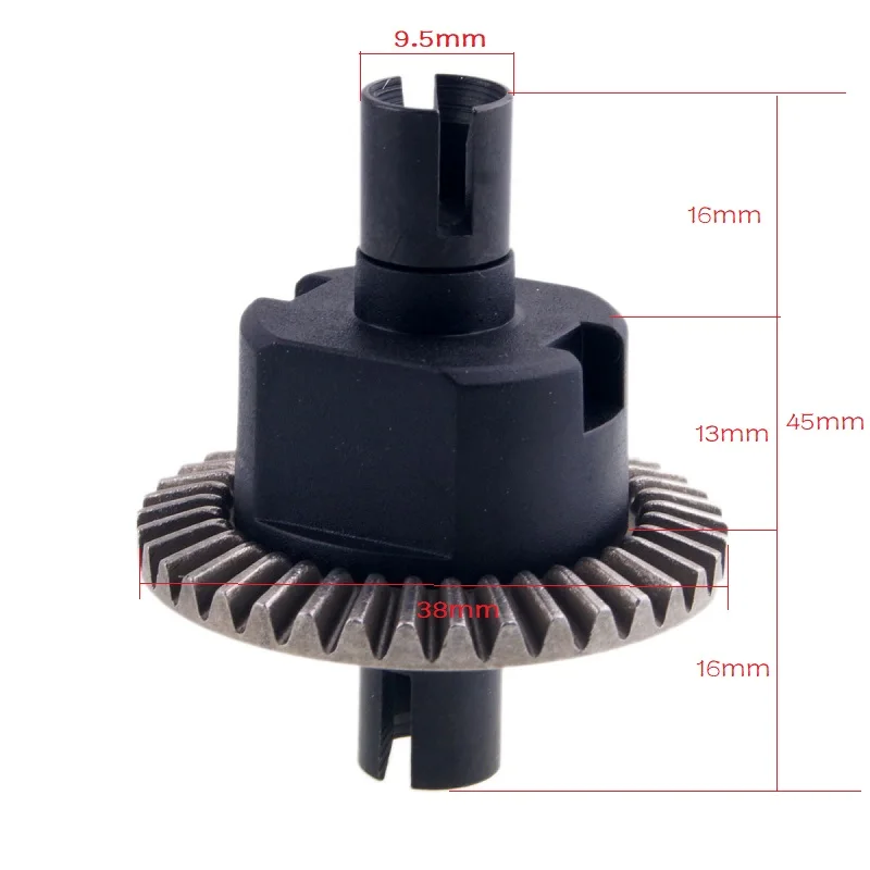 Differentialgetriebesatz aus hochhartem Stahl für HSP 1/10 RC-Auto, passend für Modelle 94101 94102 94103 94107 94111 94123. Langlebiges Upgrade – Detail 2