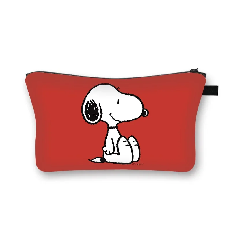 Snoopy Makeup Bag Women Toiletries Organize Zipper Bag Cartoon Waterproof Travel Wash Pouch Storage Bag Female Cosmetic Bag Gift