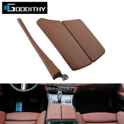 LHD Central Console Storage Box Lid Armrest Case Cover Panel Leather Trim Strip For BMW 5 Series F10 F11 F18 520i 523i 525i 528i
