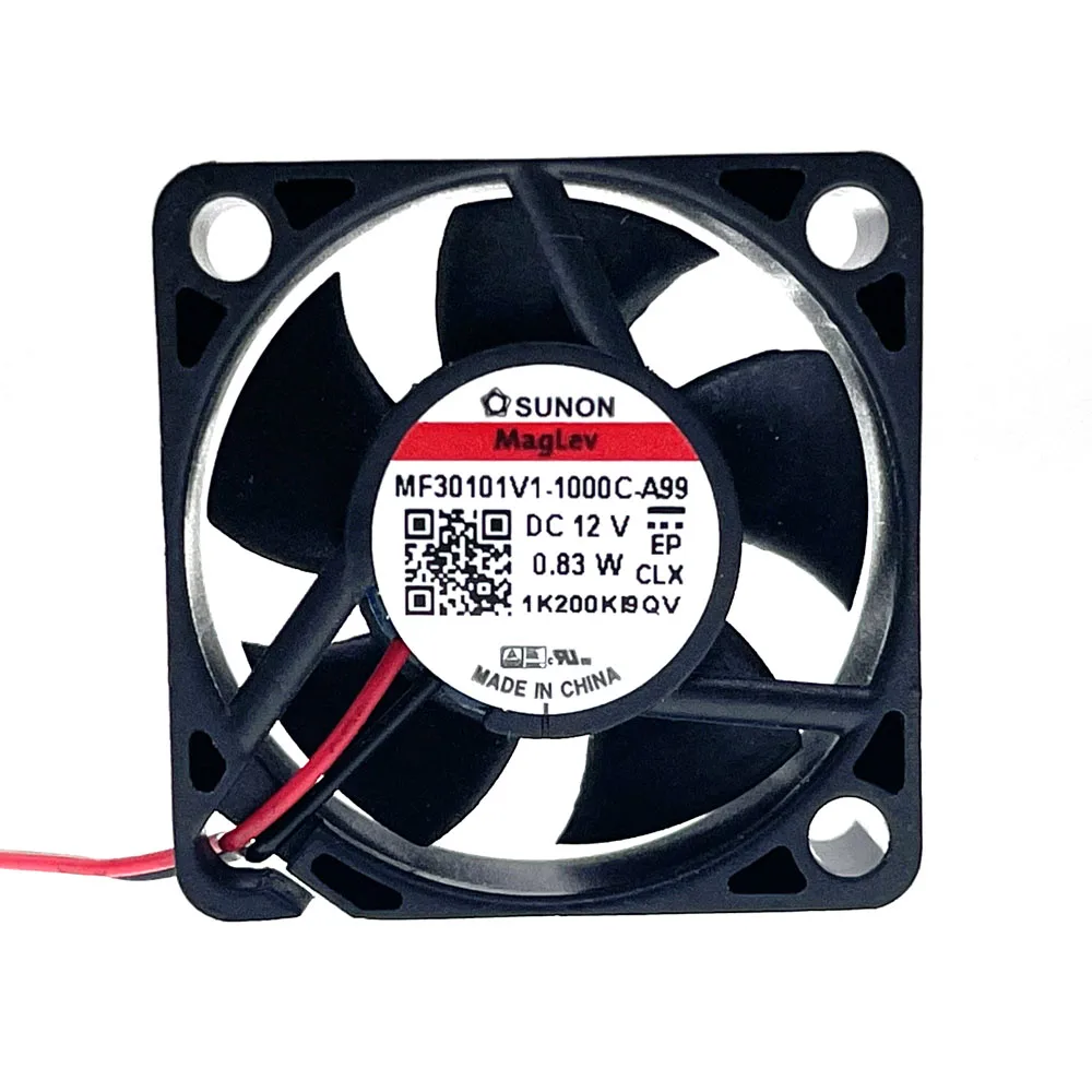 New Original Sunon MF30101V1-1000C-A99 30mm 3CM 12V Mute Cooling Fan,30X30X10mm 0.83W 5.5CFM 115000RPM Mini Micro Cooler