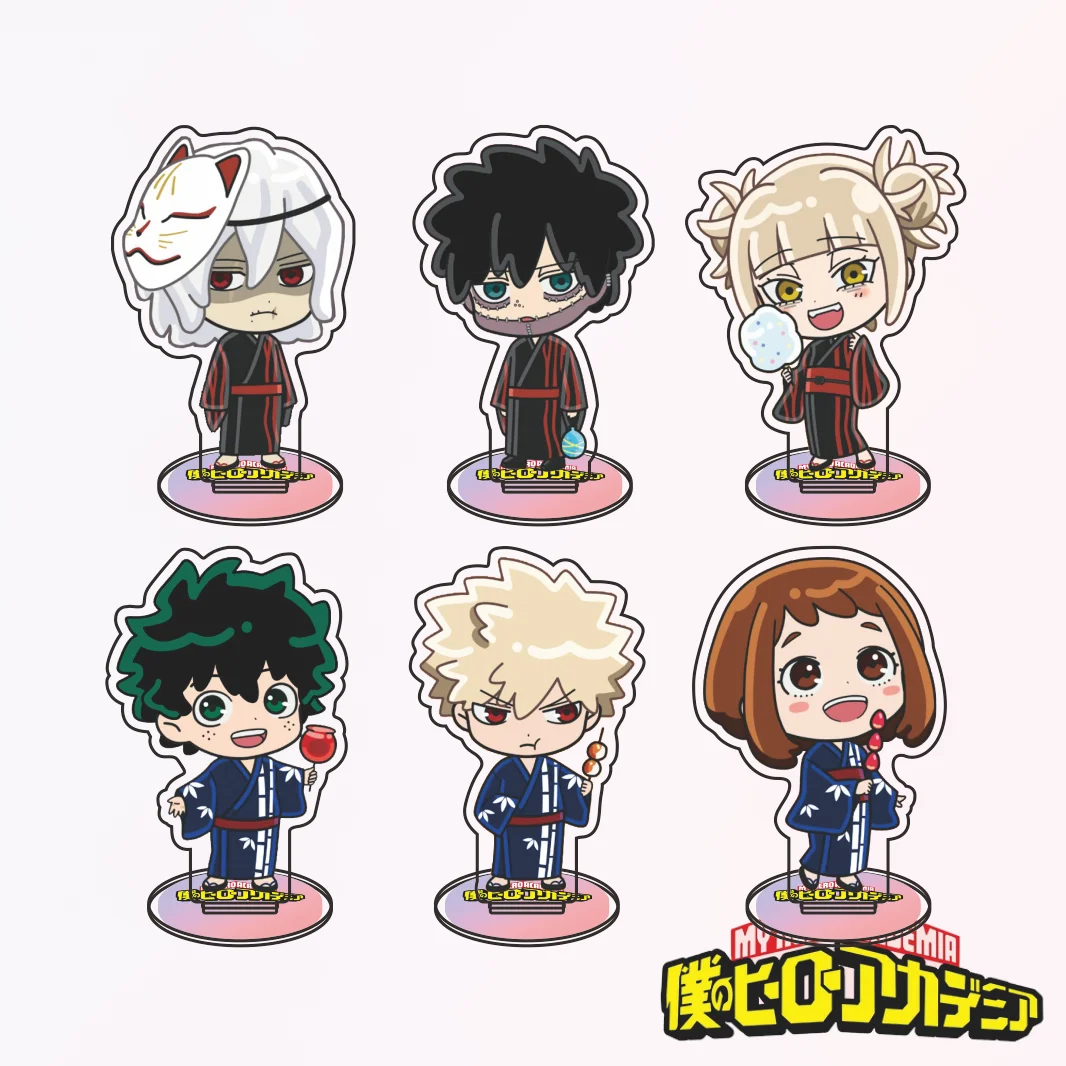 My Hero Academia Full Set Series New Arrival 10cm Acrylic Stand Midoriya Izuku Bakugo Katsuki Toga Himiko Latest Anime Keychain