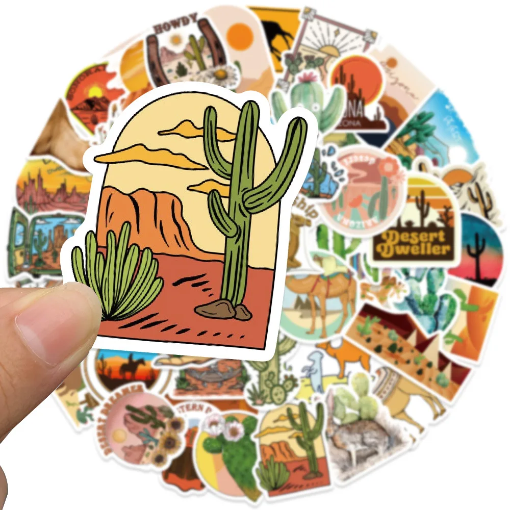 

10/50PCS Desert scenery Waterproof Sticker Decals DIY Decorative Luggage Laptop Phone Bike Car Graffiti Scrapbook Kids Stickers