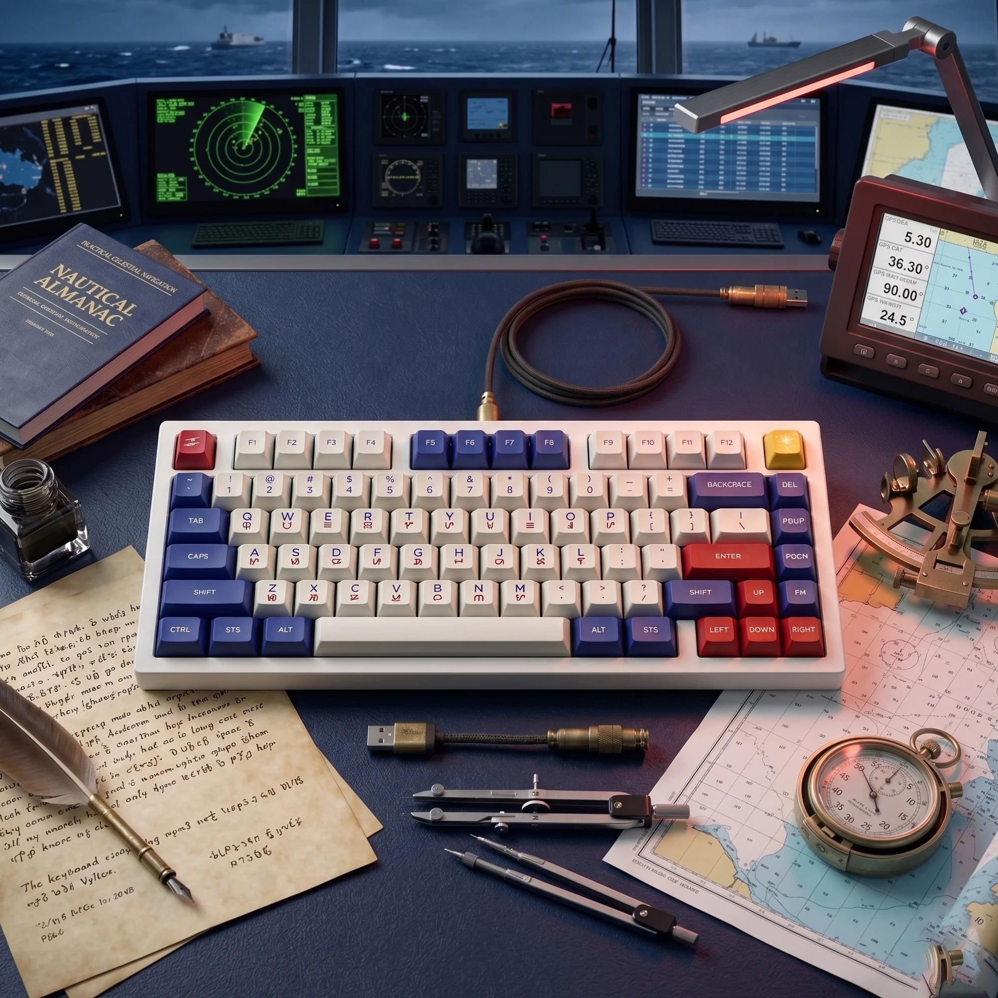 Keyreative KAT Katha Keycaps PBT Dye-Sub Philippines Flag Color Set for MX Switch Gaming Mechanical Keyboard 68 87 104