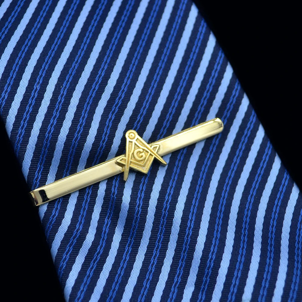 5.5CM Classic Masonic Tie Clip Freemason Tie Pin Compass with G Symbol Personality Gentleman Clothes Accessories Man Gifts