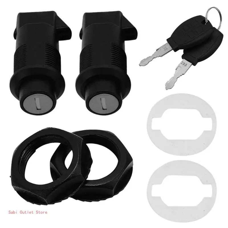 Motorcycle Hard Saddlebag Metal Tail Box Lock Keys Set Universal Security Lock