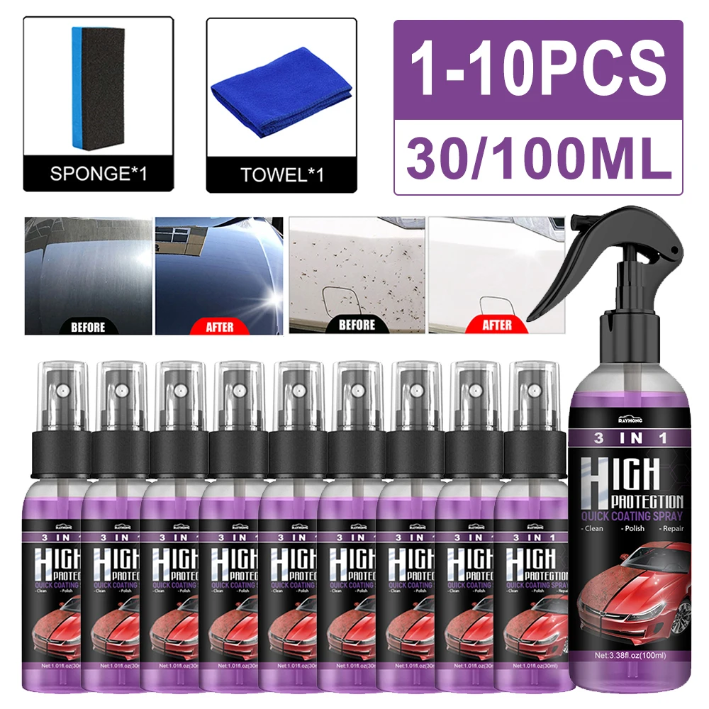 Car Nano Spray Car Scratch Repair 3 In 1 Auto Nano Ceramic Coating 100ml Glass Hydrophobic Coating Body Compound Scratch Repair