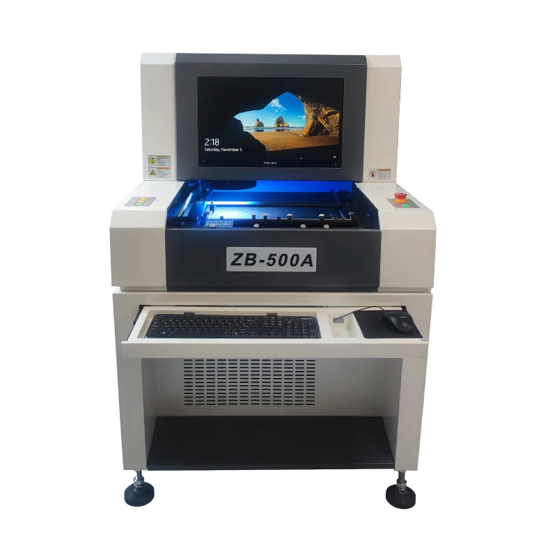 เครื่องตรวจจับออปติคอลแบบอัตโนมัติอุปกรณ์ตรวจจับแพทช์ PCB เครื่องตรวจจับออปติคอลแบบ ZB-500A