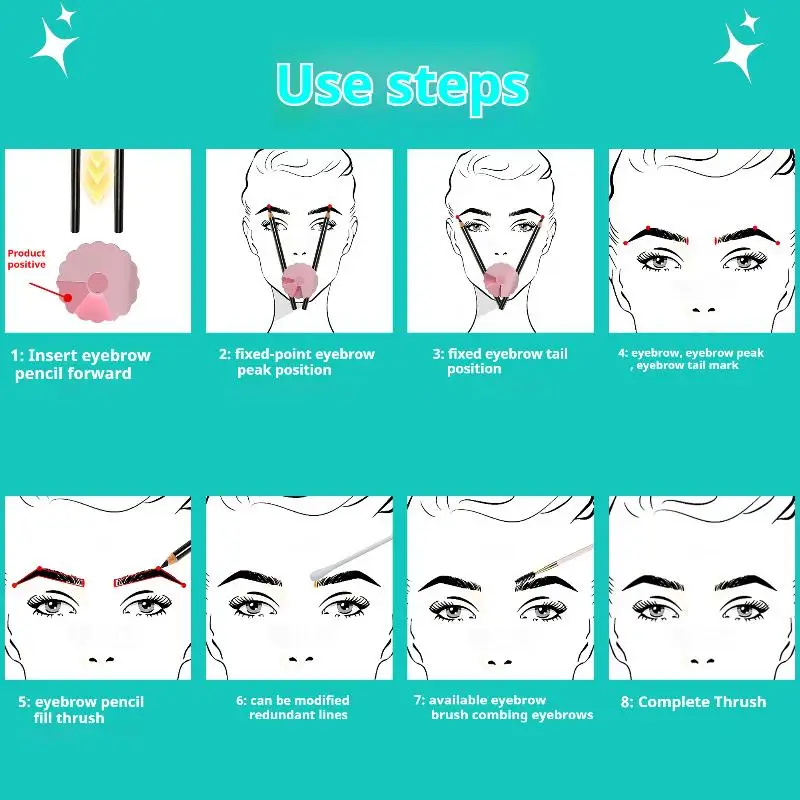 Silicone Eyebrow Tattoo Stencil Microblading Balance Positioning Tattoo Measure Template Eye Brow Permanent Makeup Tools