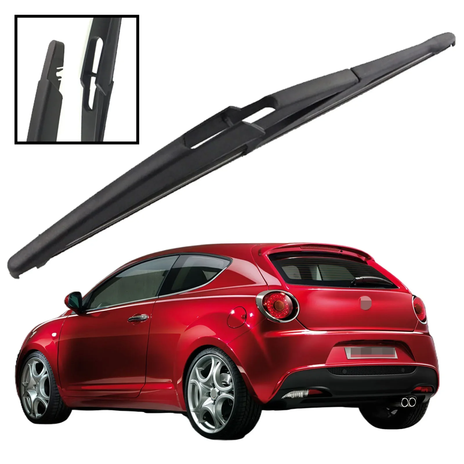 

For Alfa Romeo MiTo 2008-2018 Car Accessories 12" Rear Windshield Windscreen Washer Wiper Blade