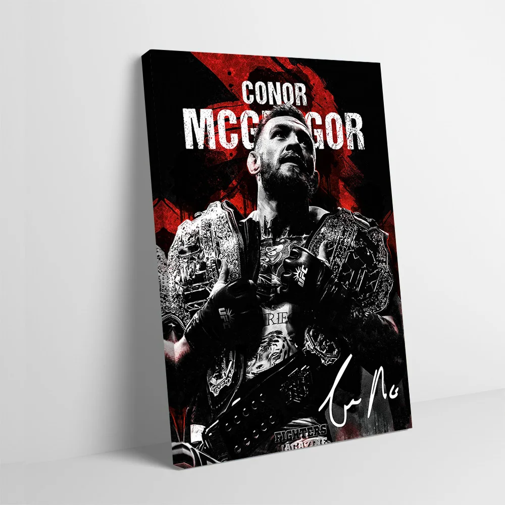 Conor McGregor Boxer Champion Portrait Poster Customizable Printed Canvas Painting Wall Art Gift for Room Decorations Home Decor