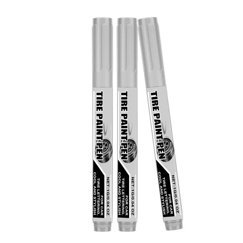 

For SUVs Tire Lettering Paint Pen Silver Auto Tire Lettering Paint Pen Safe And Harmless Scratch Remover Pen For Trucks Sedans