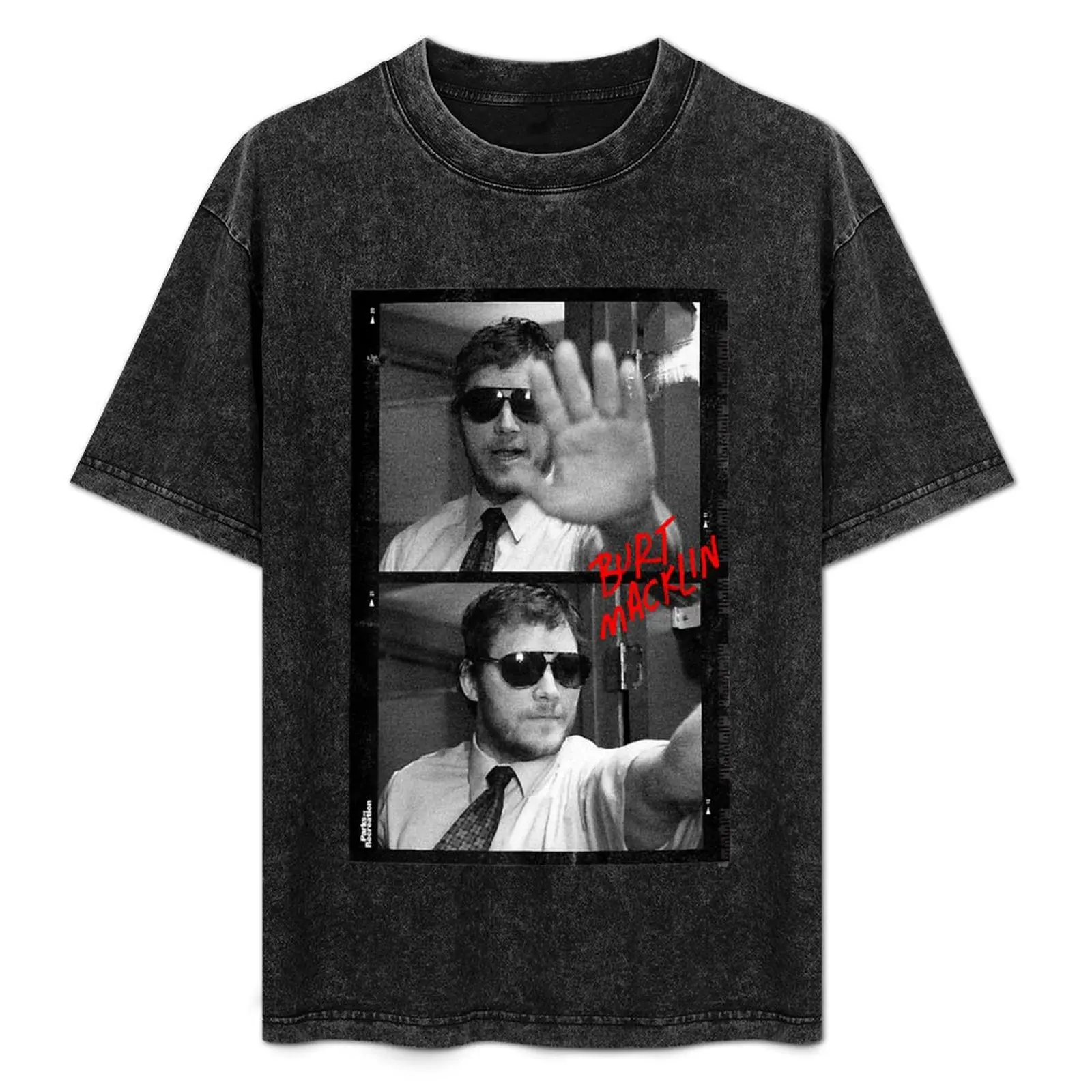 

Parks & Recreation Burt Macklin Film Premium T-Shirt Daily Casual Short Sleeve Tee Shirt