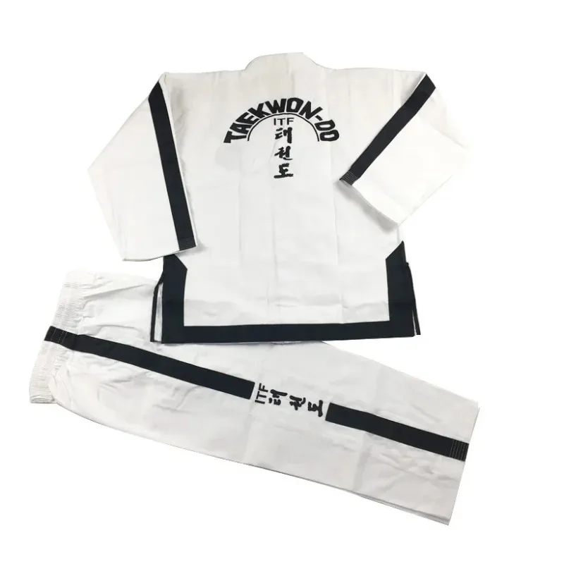Durable ITF Taekwon-Do 1-3 Dan Ultralight Uniform Taekwondo Kimono Assistant Master Doboks With Embroidery suit gi