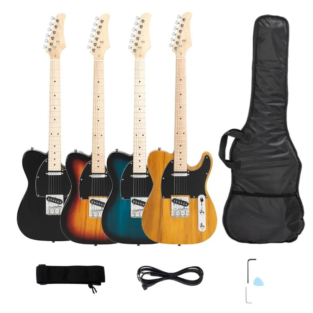 ممارسة المبتدئين لوحة أصابع القيقب 39 بوصة فرقة مدرسية للجيتار الكهربائي مع حقيبة جيتار #2