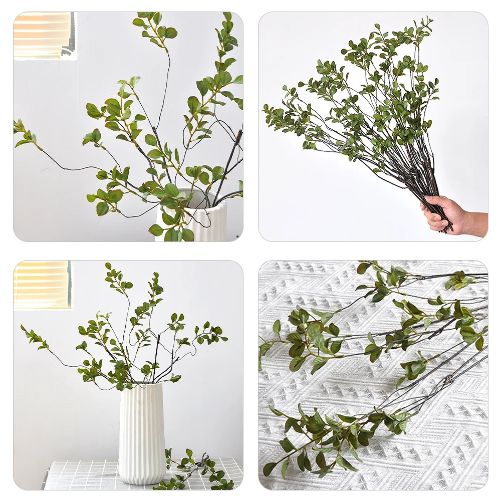 

3Pcs Artificial Leaf Branches Fake Fall Leaves Stems DIY Autumn Thanksgiving Centerpiece Home Vase Decoration Fake Leaf
