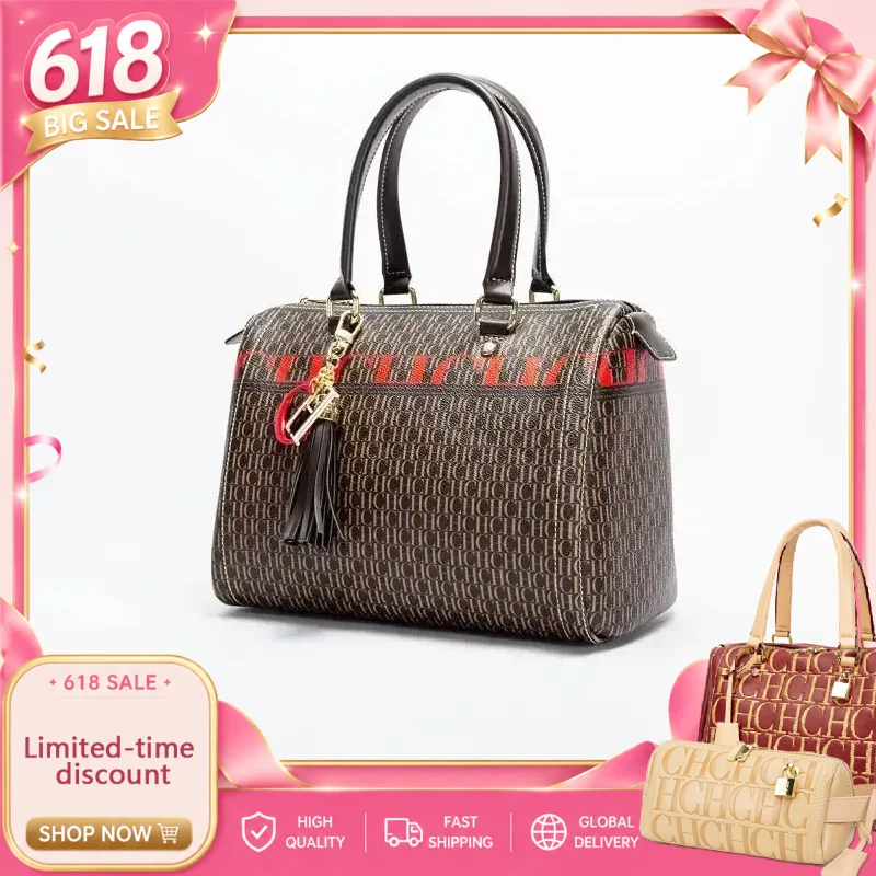 

CH Luxury Brand Ladies Bucket Bag Designer New Ladies Large Capacity Exquisite Floral Pattern Travel Banquet High Grade Handbag