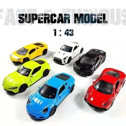 Modelo de supercarro off-road liga para crianças e adultos, modelo Diecast Car, pull back clássico, presente da coleção, 1:43