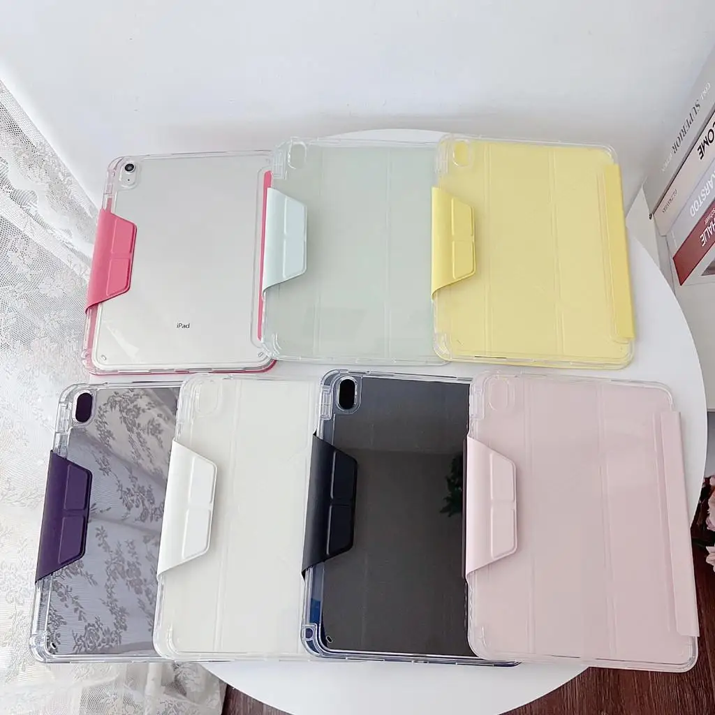 Foldable Acrylic Transparent Hard Case for Huawei MatePad 11.5S 11.5 2025 Air 12X SE 11 inch with Pencil Holder