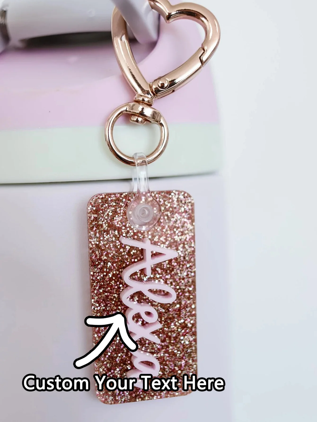 Custom Cup Charm - 1PC Personalized PMMA Small Waterproof Name Laser Engraved DIY Accessory for Daily Use & Practical Gifts