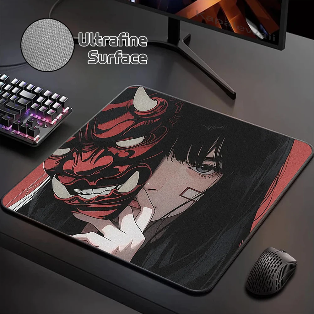 Ultrafine Surface Mouse Pad 400X450MM Game Mousepad Japanese Aniem Girl Mouse Mat Gaming Speed Keyboard Pads Rubber Desk Mat