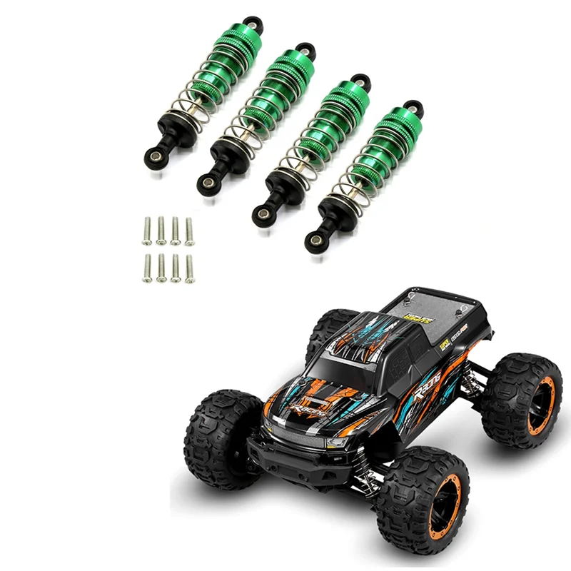 KKZ-4Pcs Metall Stoßdämpfer Dämpfer für HBX 16889 16889A 16890 16890A SG1601 SG1602 1/16 RC Auto Upgrade Teile Zubehör, 4