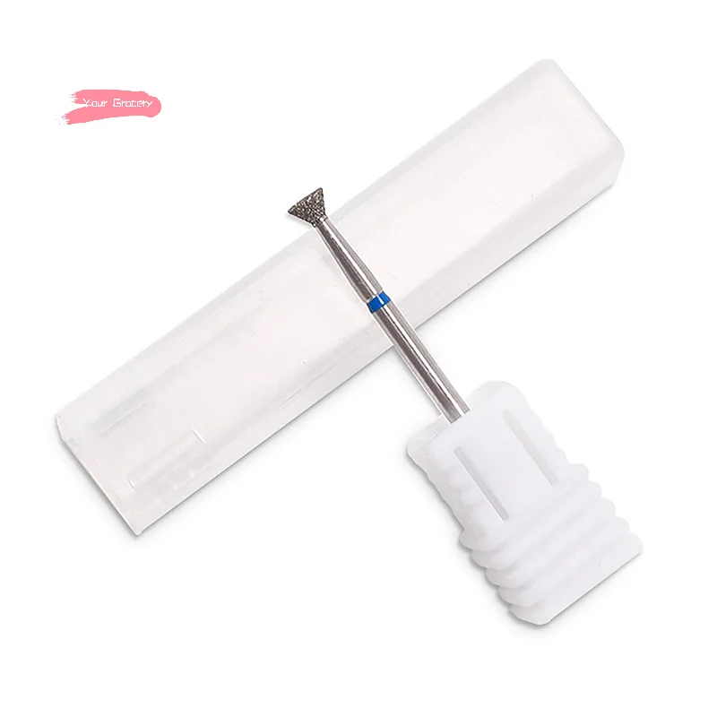 Limes à ongles électriques, coupe-diamon-d, forets de manucure, fraises de meulage blanches, outils d'art des ongles, accessoires, 1 pièce