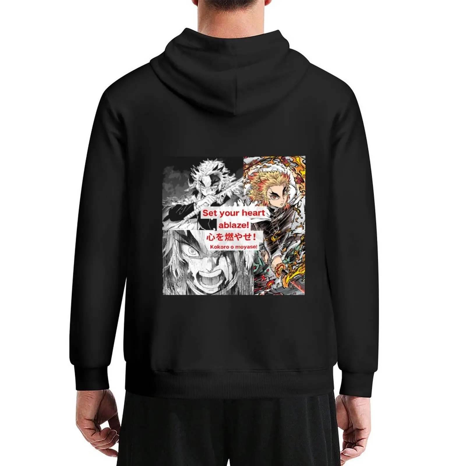 

Set your heart ablaze! Hoodie men's sweat-shirt fashion men korean style clothes men wear graphic hoodie