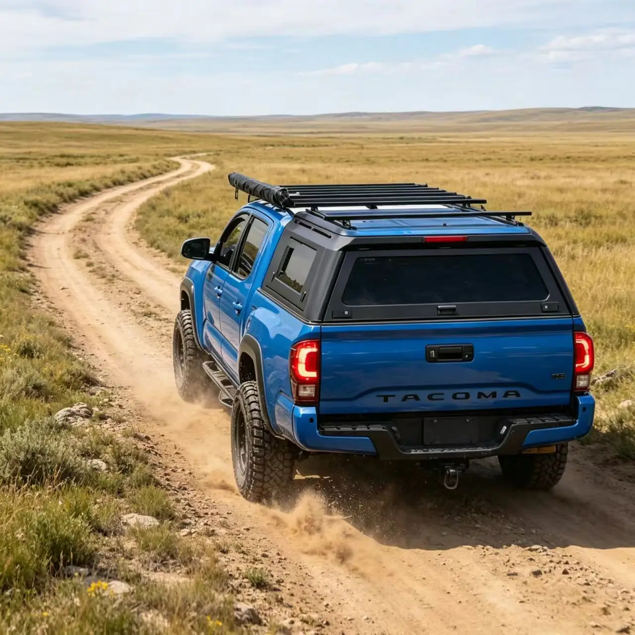 For Toyota's Tacoma 16-23 5.0FT Pickup Canopy Tailbox, Aluminum Alloy, Factory Direct, Secure Lock, Never Rust