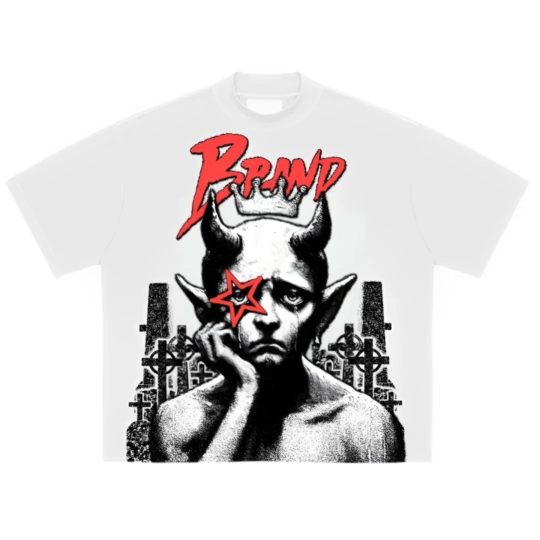 Y2k Multi-goth Casual Hip-hop Women's Clothing Retro Harajuku Trend Street Style T-shirt Summer Loose Short Sleeves Multi-style