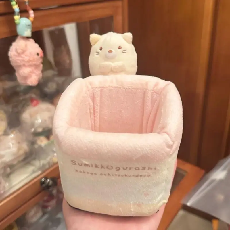 

Sumikkogurashi Shirokuma Colorful Plush Pen Holder Ruler Eraser Storage Creative Desktop Decoration Anime Enthusiast Collection