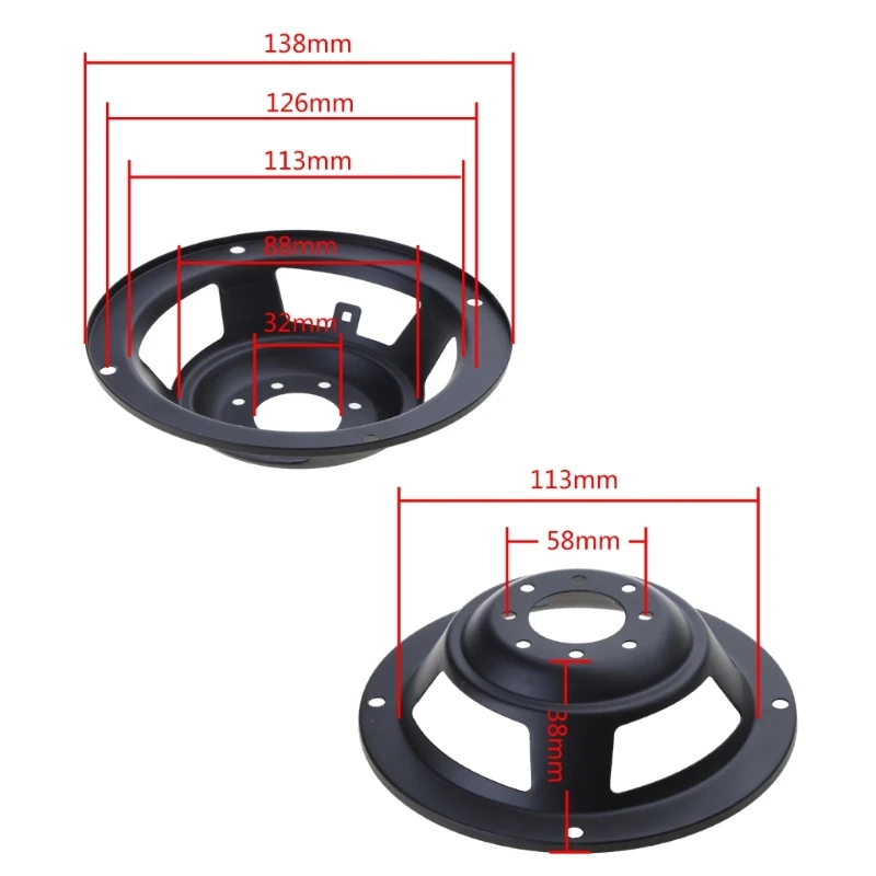 4/5/6.5/8/10/12 inch Speaker Aluminum Round Basin Frame Speaker Basket Subwoofer Holder Repair Parts Accessories