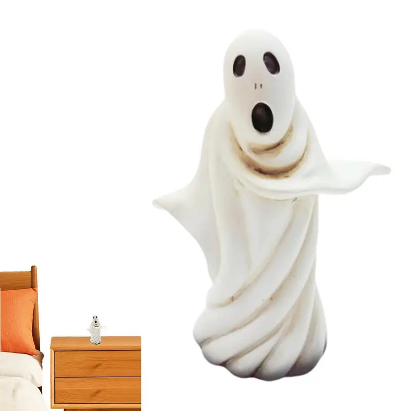Fantasma decoração de halloween engraçado escultura fantasma artesanato fantasma em miniatura estatuetas de mesa de halloween para festa em casa interior