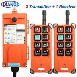 220V 380V 110V 12V 24V interruptores de control remoto Industrial control de grúa de levantamiento grúa 2 transmisor + 1 receptor F21-E1B