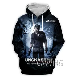 New Fashion  3D Print  Movie Game Uncharted  Hoodies Hooded Sweatshirts Harajuku Hoodie Sweatshirts Tops Clothing