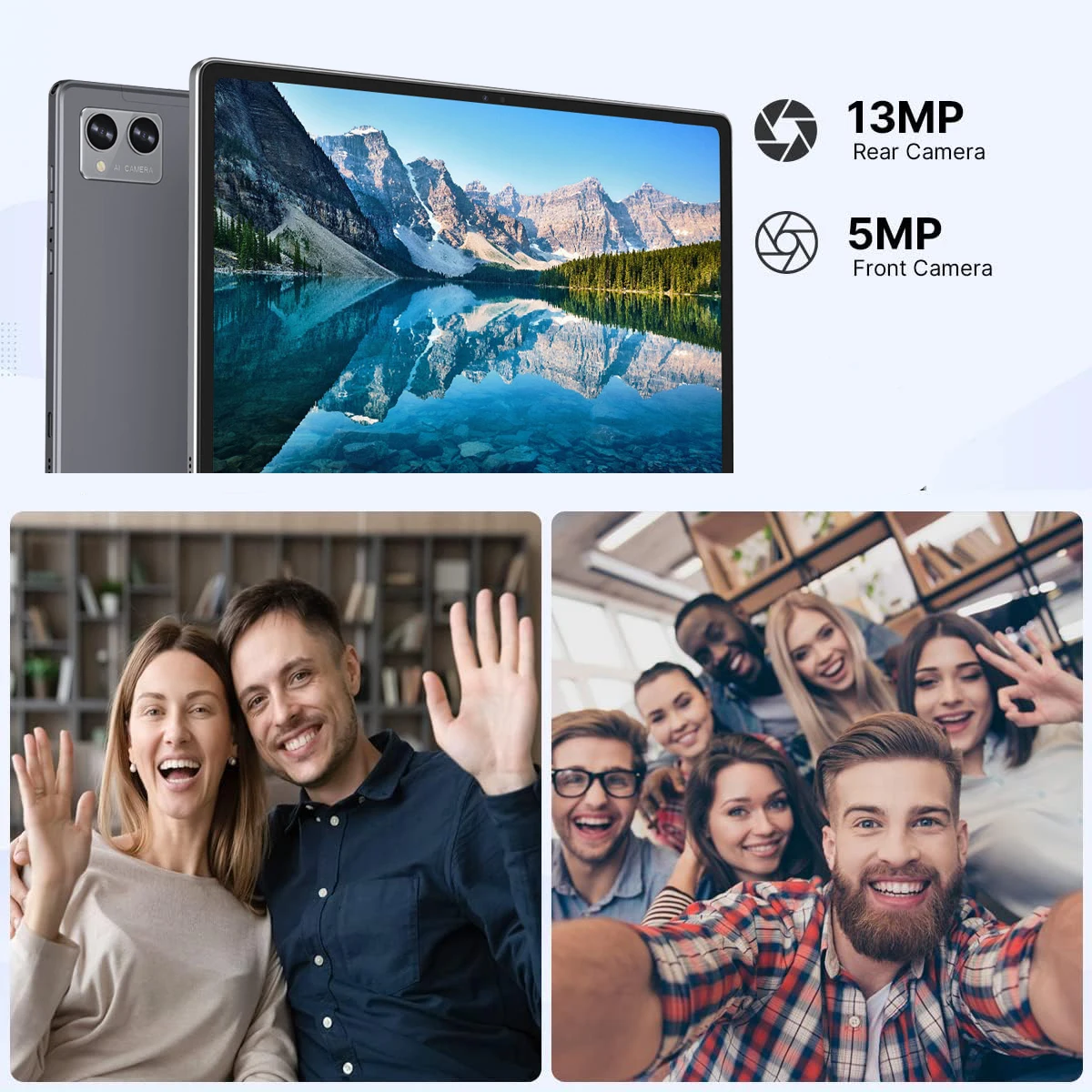 Tablette Android 12, 8 Go de RAM, 10.36 Go de ROM, 256 ", 2K IPS, 2000X1200, Dean Octa Core, Réseau 4G, Type-C, 18W, Charge rapide, Version globale