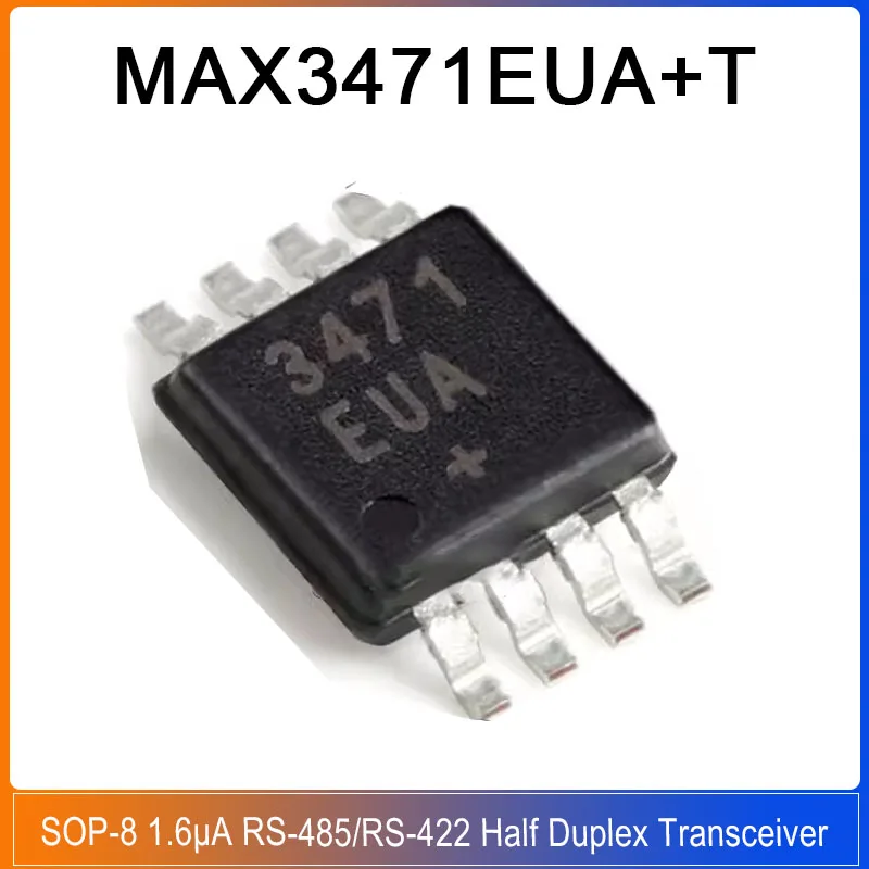 

1-10PCS MAX3471EUA+T SOP-8 MAX3471EUA 3471EUA MAX3471 1.6μA RS-485/RS-422 Differential Transceiver for Battery-Powered Systems