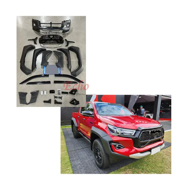 

GR sport body kit for toyota Hilux Revo 2023. fender flare for Revo. GR body kit for Rocco. Upgrade body kit for hilux