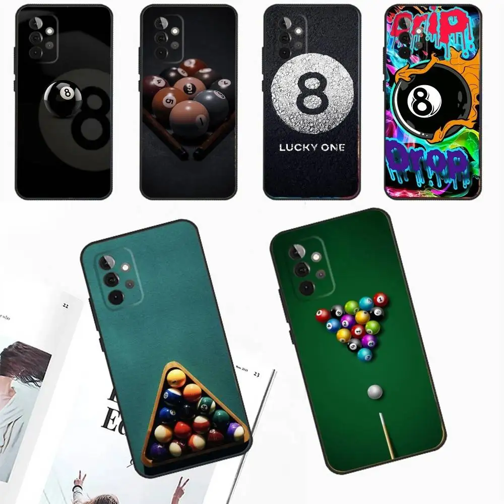 

Billiards Snooker Sports Phone Case For Samsung Galaxy A13,A21s,A22,A31,A32,A52,A53,A71,A80,A91 Soft Black Phone Cover
