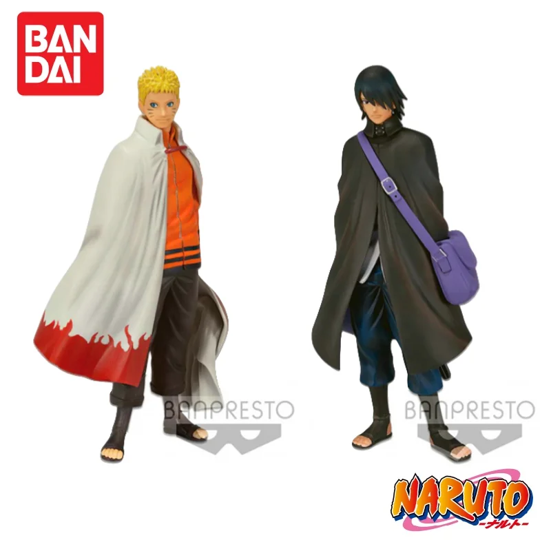 En Stock 100% Original Bandai Naruto Boruto Dxf Uzumaki Naruto, Uchiha Sasuke Personaje de Anime Figura de Modelo Coleccionable Regalo