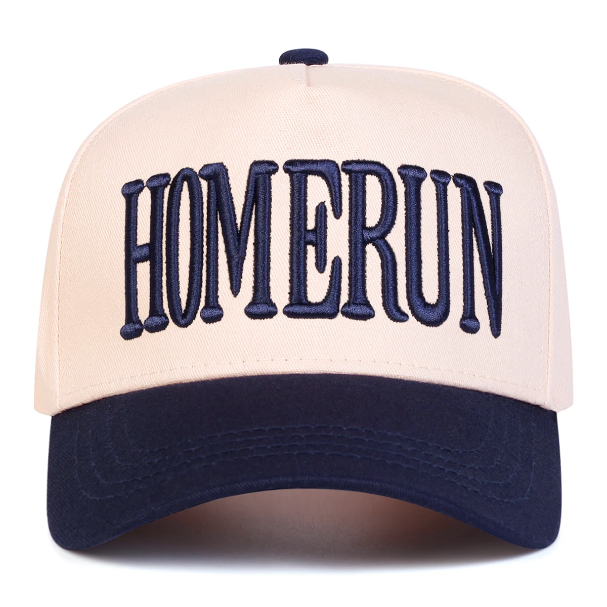 Unisex HOMERUN Baseballkappen mit Buchstabenstickerei, Frühling und Herbst, im Freien, verstellbare Freizeithüte, Sonnenschutzhut, Sportkappe – Detail 3