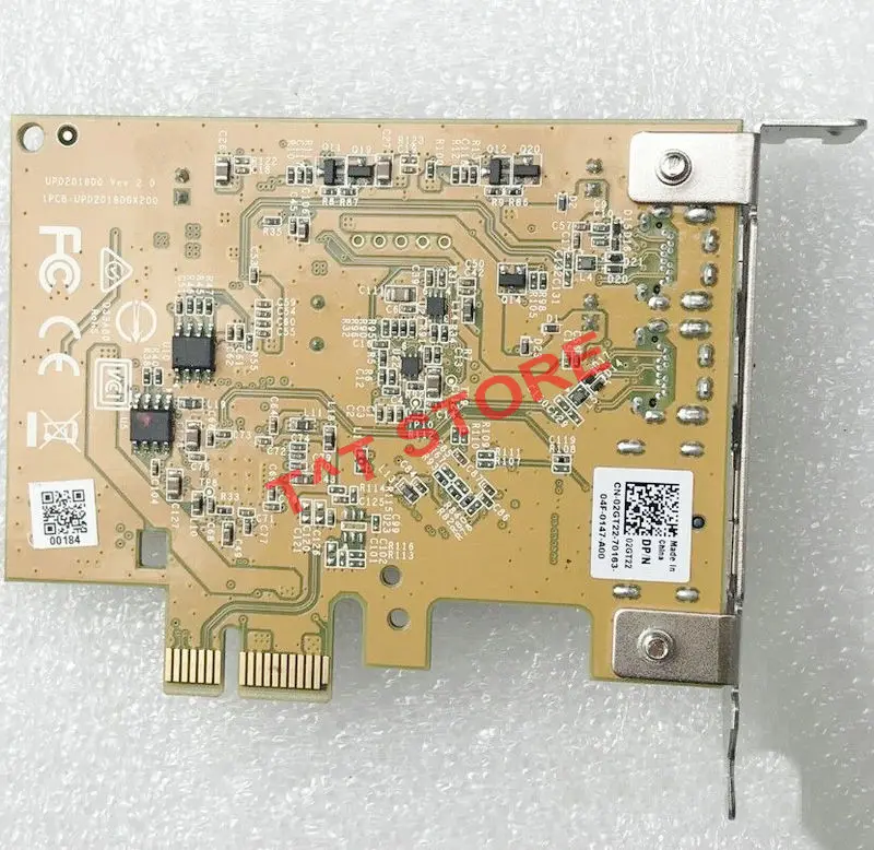 Imagem -02 - Original para Dell Pcie Card 2gt22 02gt22 2x Usb 3.1 Tipo-c 1x Display Port dp em Upd2023d0 Gen2 10gbps 2gt22