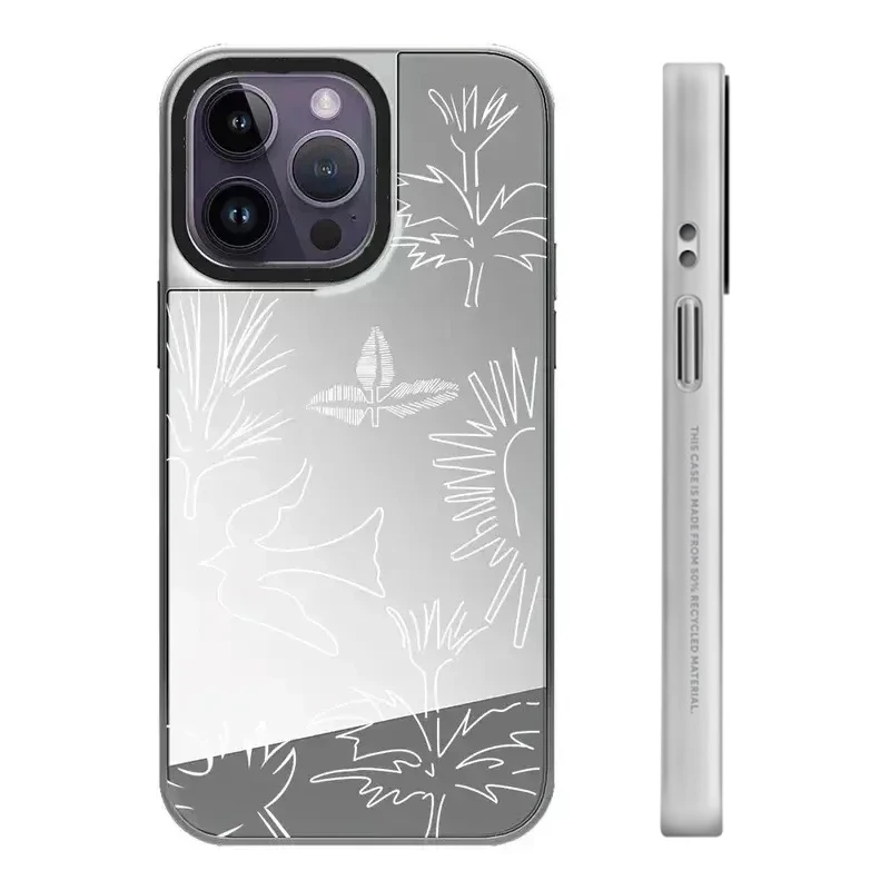 

Mirror Surface MagSafe Bird Tree Pattern iPhone 11 12 13 14 15 Pro Max Protective Case