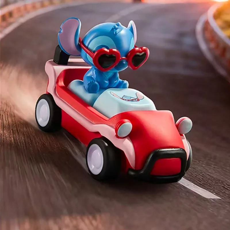 오리지널 스티치 알로하 로드 블라인드 박스 토이 세트 수집용 자동차 귀여운 캐릭터 키캡 스트레스 해소 장난감