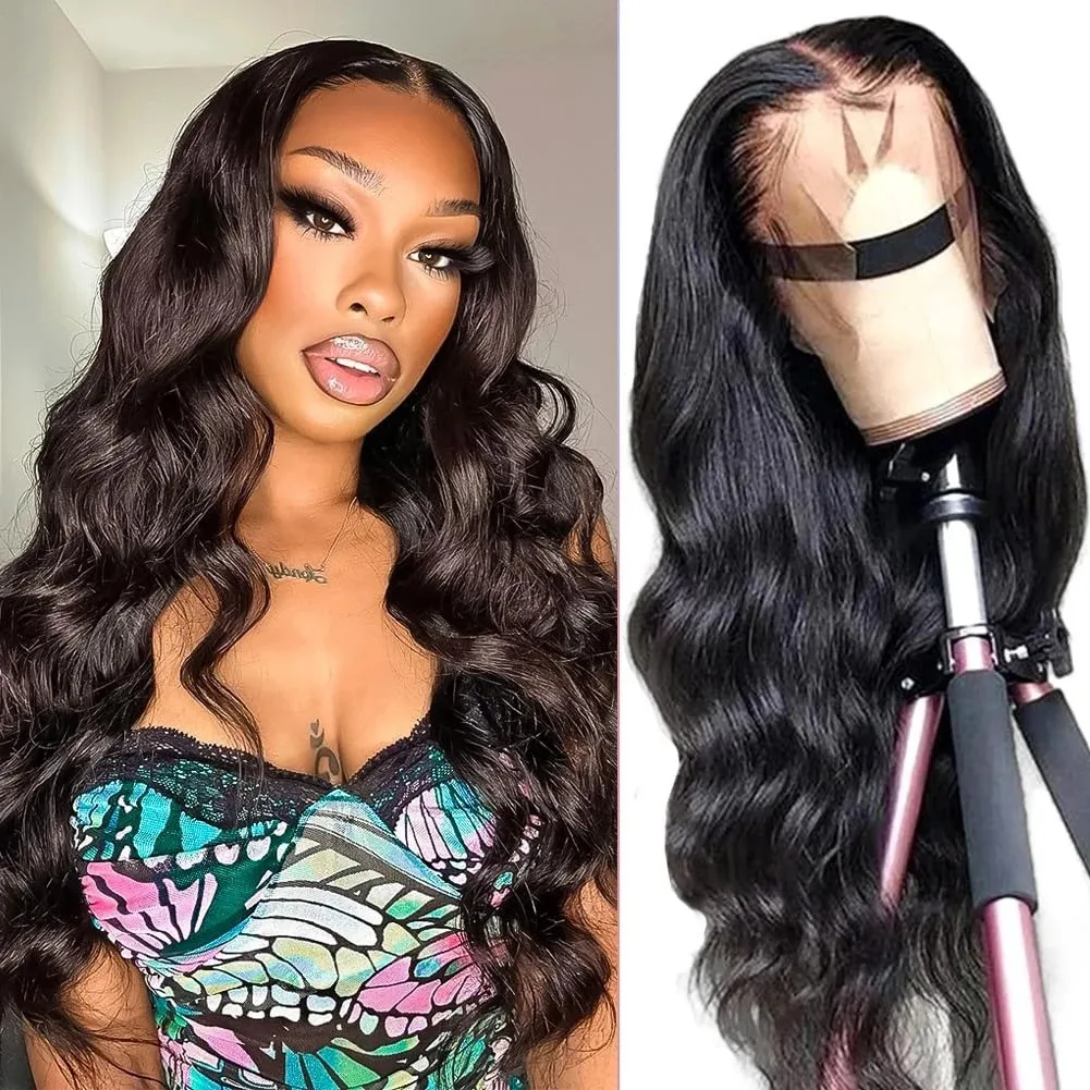 

40 Inch Body Wave 13X6 Hd Transparent Lace Front Wigs Human Hair 13X4 Brazilian Preplucked 360 Lace Frontal Wigs for Black Women